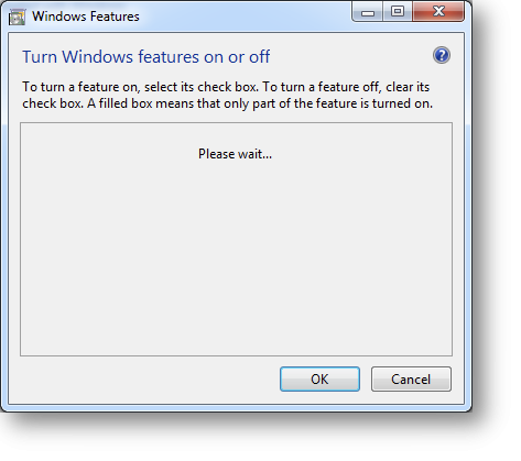 IIS installation step 2
