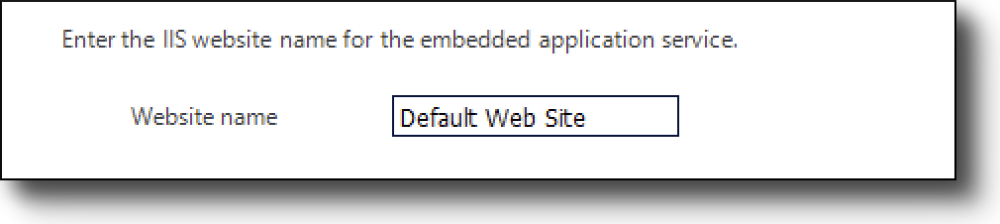Installing the web application — Install Service