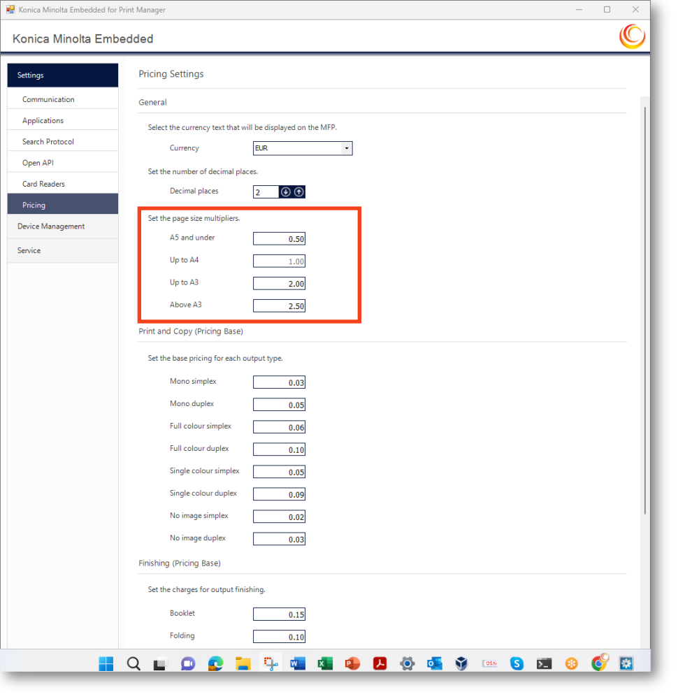 Page size multipliers