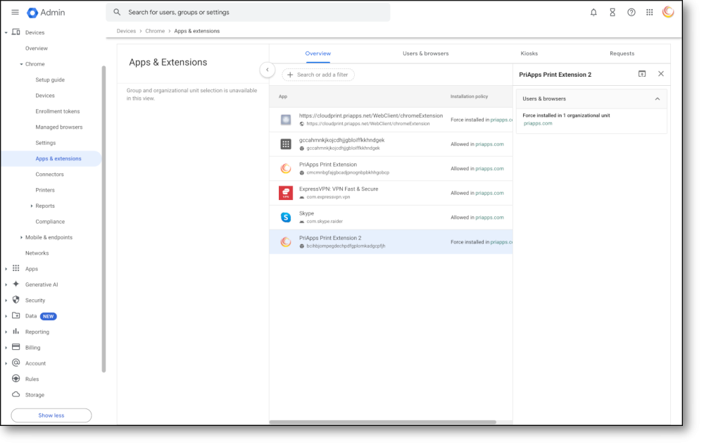 Google Enterprise deployment