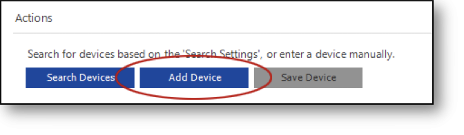 Add Device manually