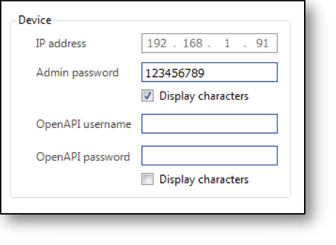 Change device settings