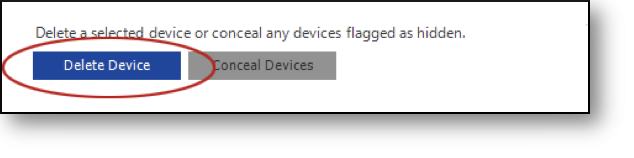 Delete device