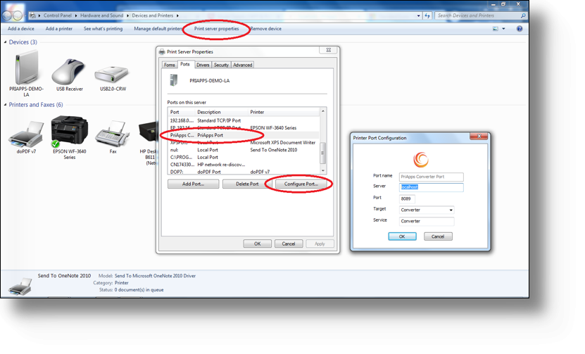 PriApps port checks verification