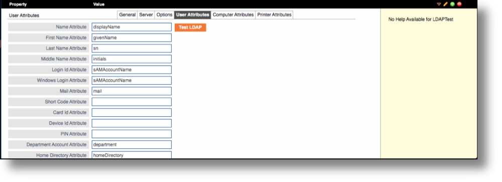LDAP User attributes