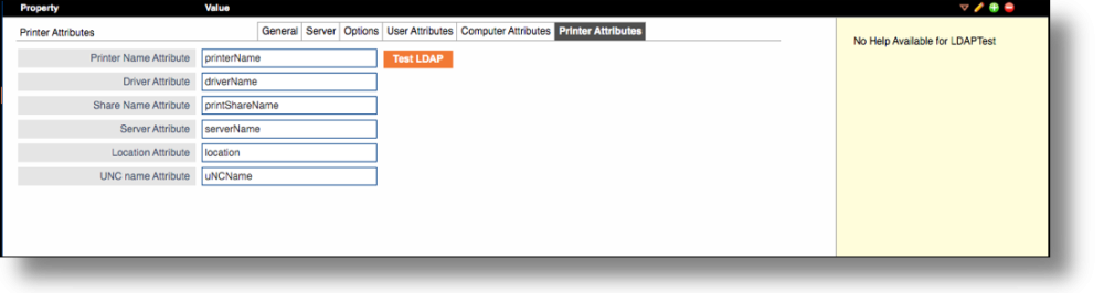 LDAP Printer attributes